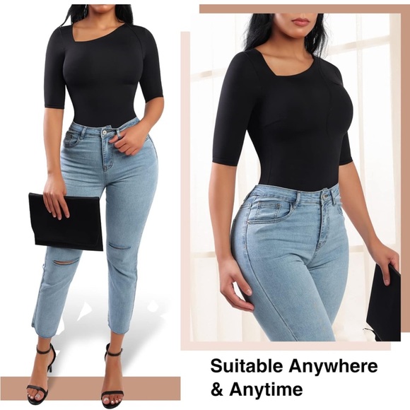 Gorgeous Bodysuit for Women Tummy Control Seamless Thong bodysuit Top😍 - Picture 4 of 7